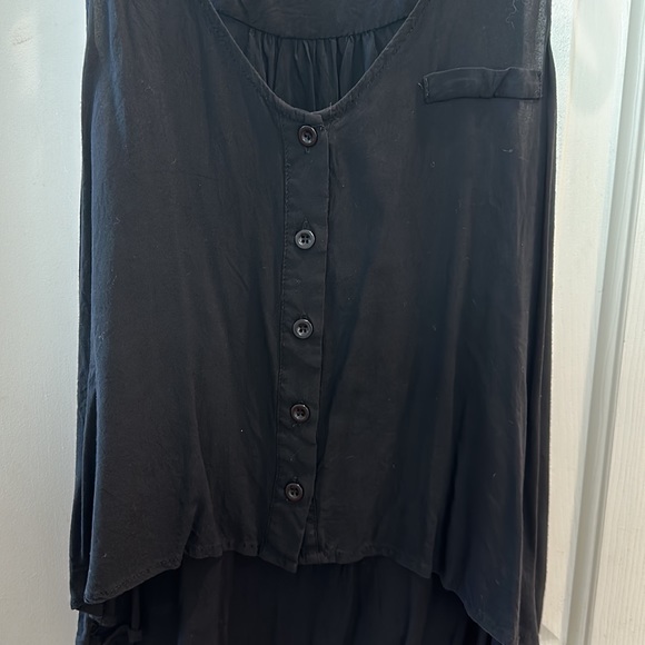 Sparkle & Fade leopard print and black hi low tank top XS / S - Picture 6 of 8